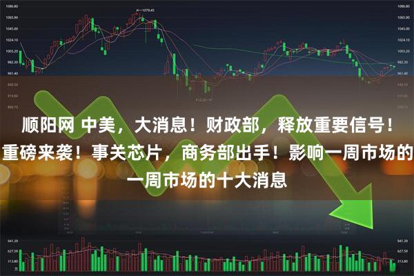 顺阳网 中美，大消息！财政部，释放重要信号！美联储，重磅来袭！事关芯片，商务部出手！影响一周市场的十大消息