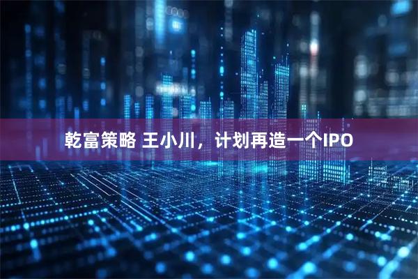 乾富策略 王小川，计划再造一个IPO